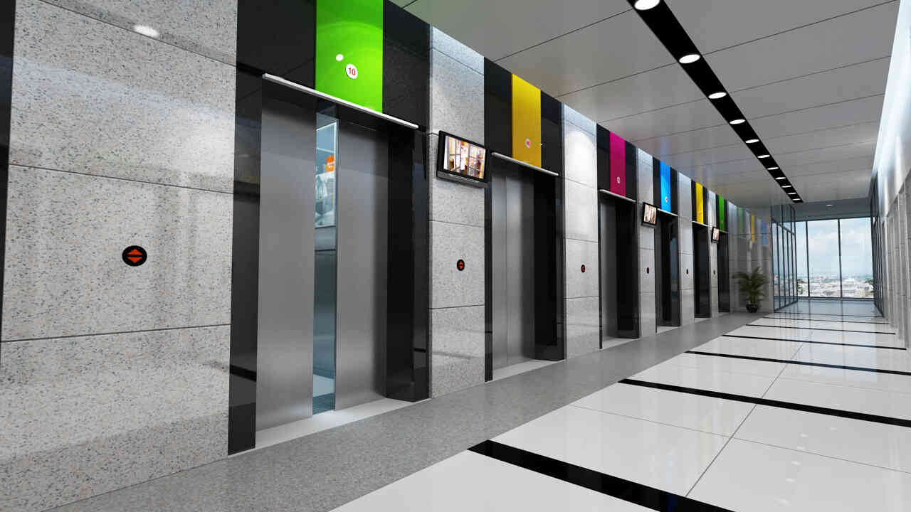Hệ thống thang máy chung cư Gold Mark City